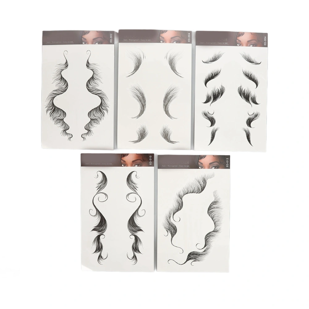 Baby Hair Stickers Reusable Waterproof Invisible Edges Striped Fake Hairline Stickers for Hair Salon DIY Hairstyling