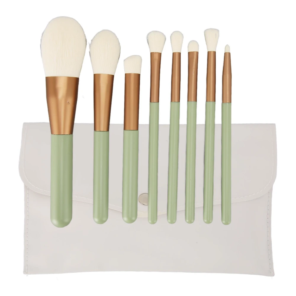 8PCS Makeup Brush Set Soft Bristles Professional Portable Cosmetic Brushes for Home Travel