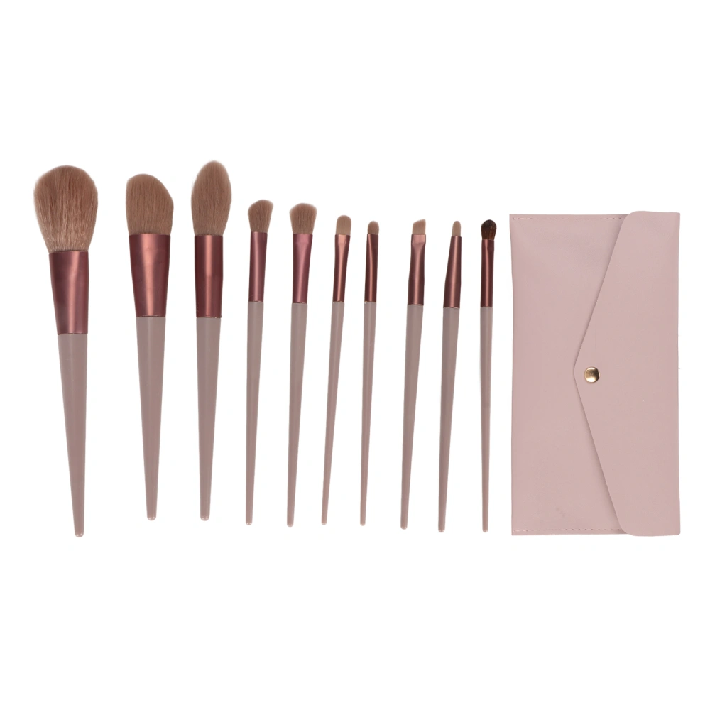 Makeup Brush Set Loose Powder Concealers Eye Shadows Blush Portable Skin Friendly Soft Lightweight Cosmetic Brush with Storage Bag