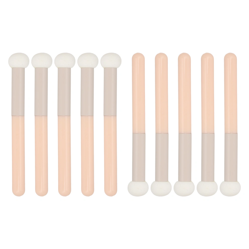 10Pcs Makeup Brush Comfortable Grip Mushroom Head Ergonomic Versatile Concealer Brush Sponge Foundation Brush for Cosmetics