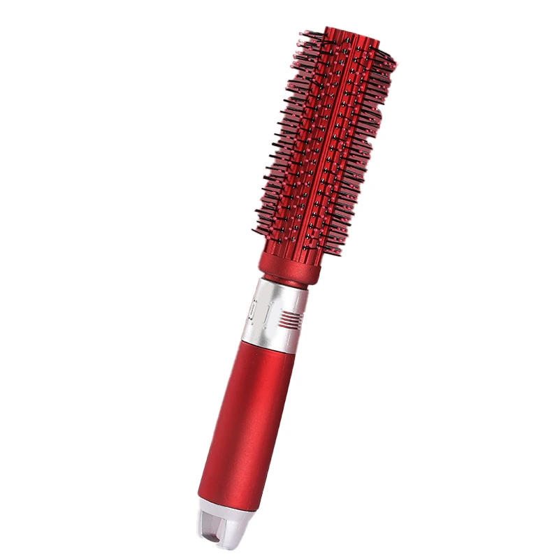 Round Hair Brush Prevent Static Hair Brush Roller Hairdressing Tool for Blow Drying Curling Straightening Red