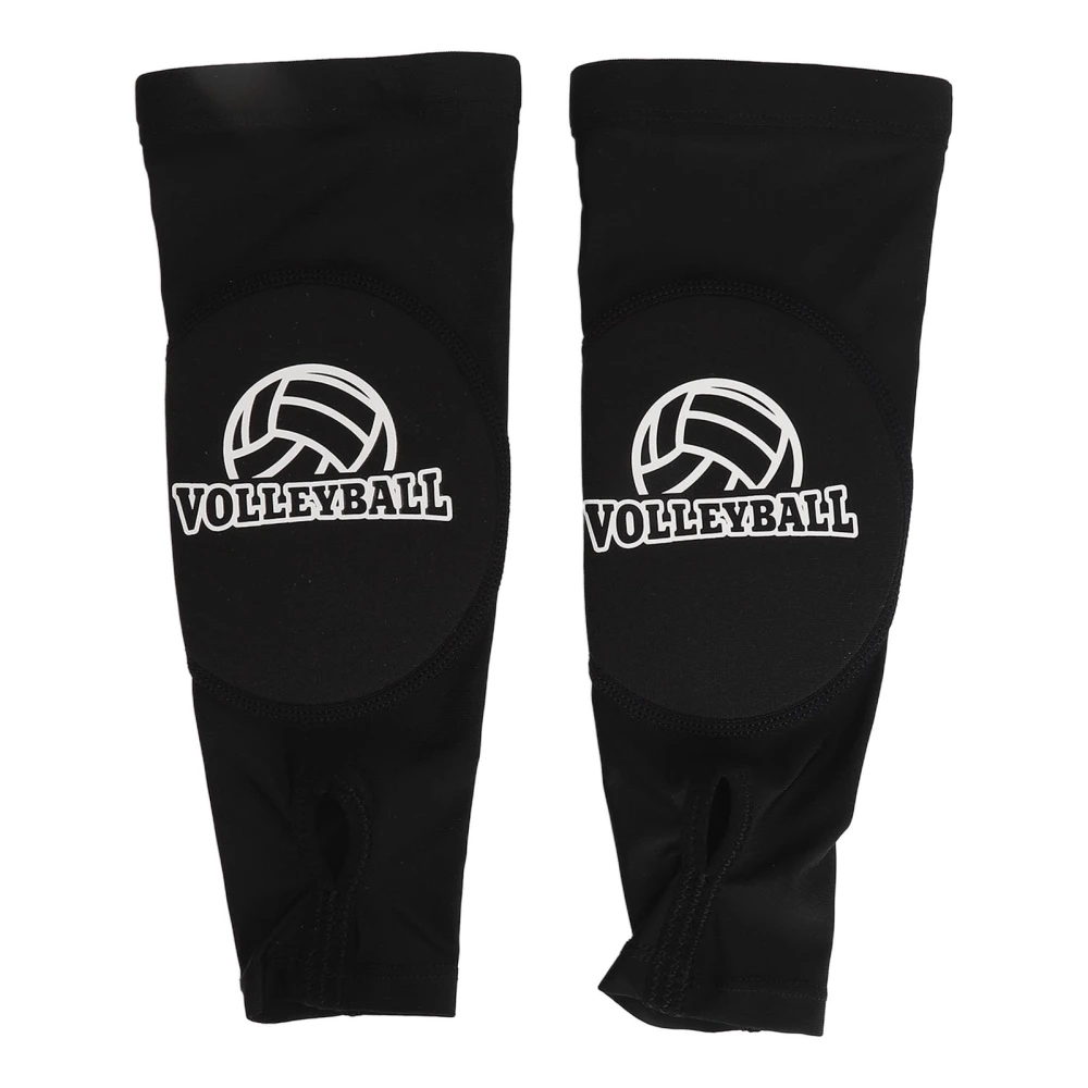 1 Pair Adult Volleyball Arm Sleeves with Protection Pad Thumb Hole Arm Wrist Guards Forearm Passing Hitting Lengthen Sleeves