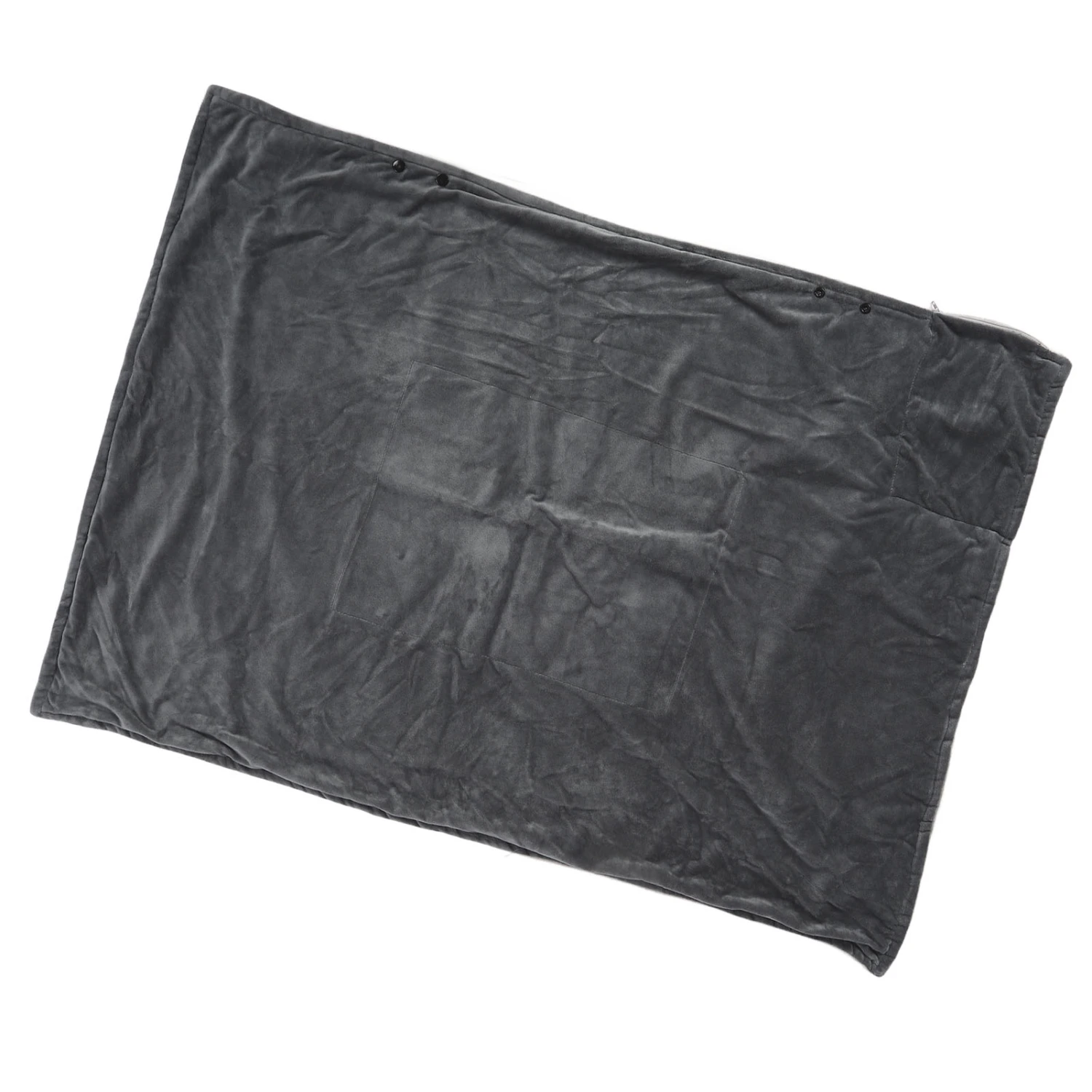 USB Heated Blanket Wrap 3 Heating Levels Electric Heated Throw Blanket Soft Plush Blanket Shawl for Indoors Outdoors 5V Grey