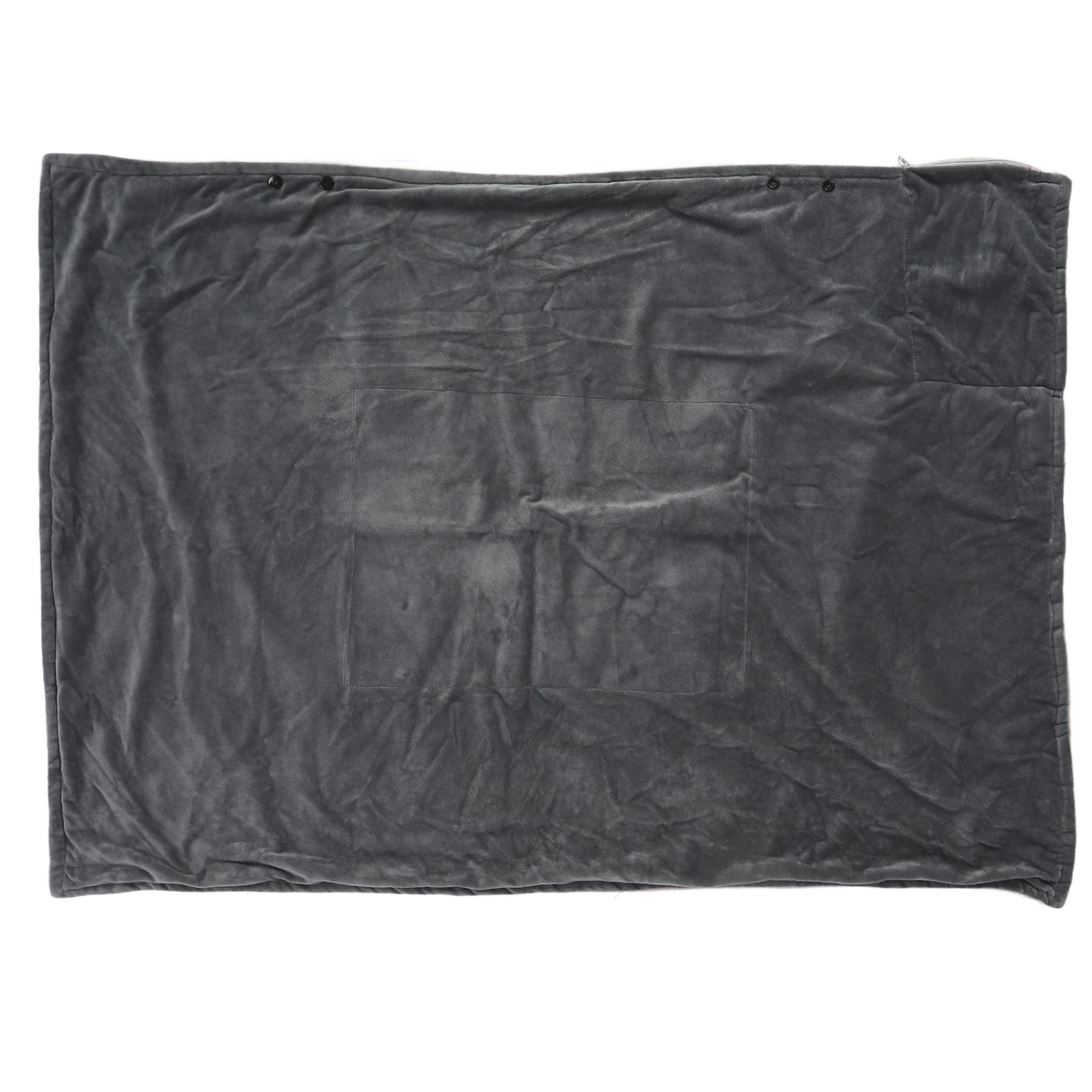 USB Heated Blanket Wrap 3 Heating Levels Electric Heated Throw Blanket Soft Plush Blanket Shawl for Indoors Outdoors 5V Grey