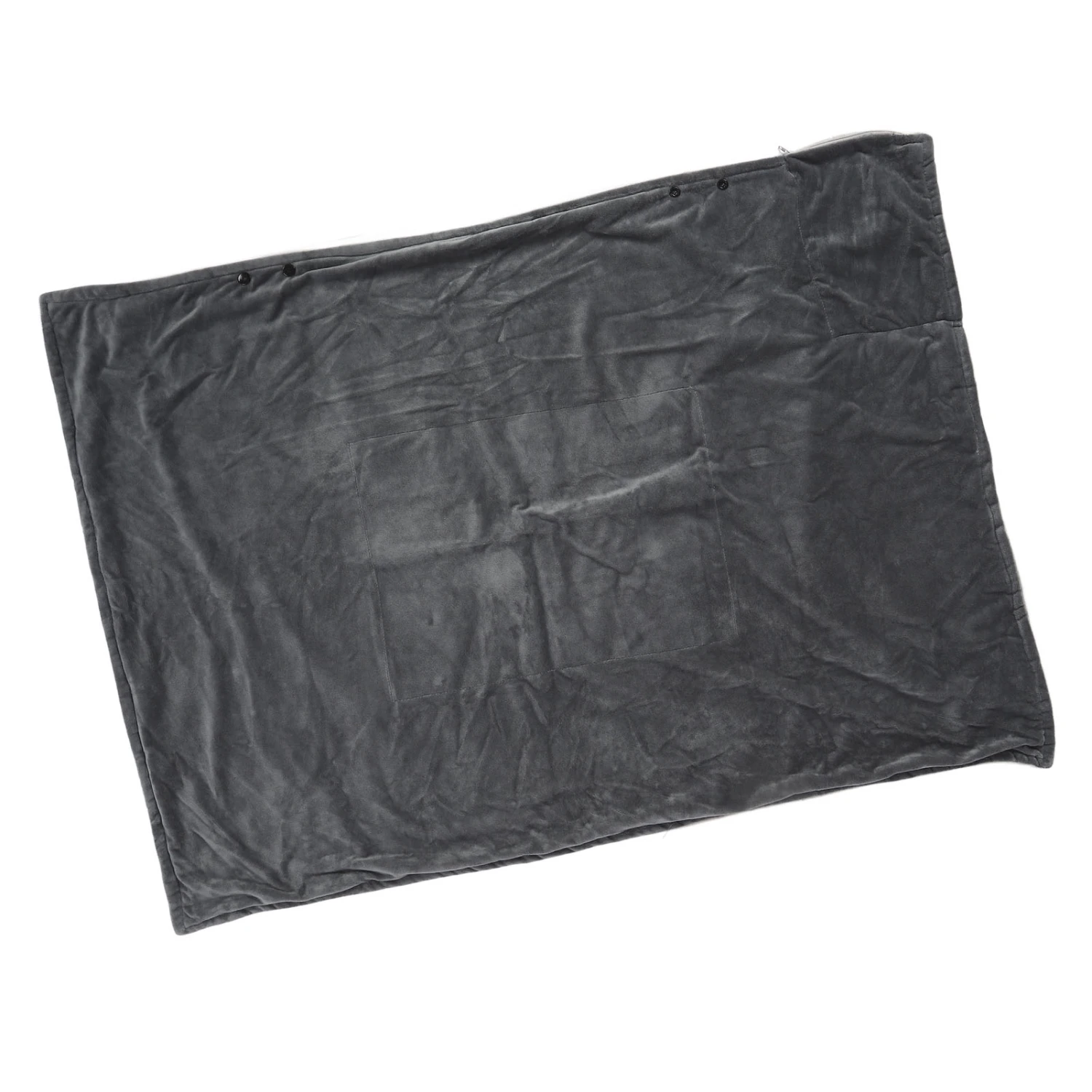 USB Heated Blanket Wrap 3 Heating Levels Electric Heated Throw Blanket Soft Plush Blanket Shawl for Indoors Outdoors 5V Grey