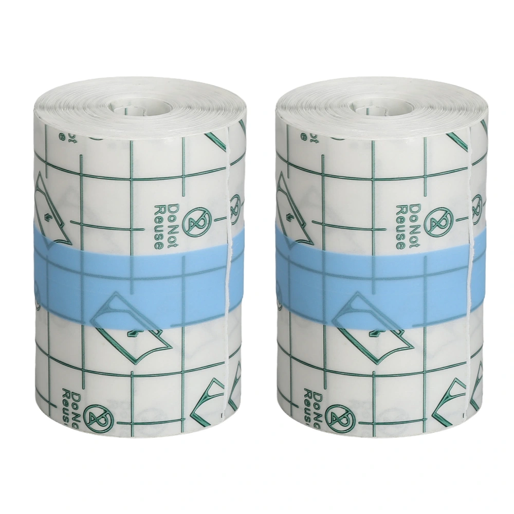 2 Rolls Tattoo Bandage 6cm X 5m Waterproof Tattoo Protective PU Film for Aftercare Healing