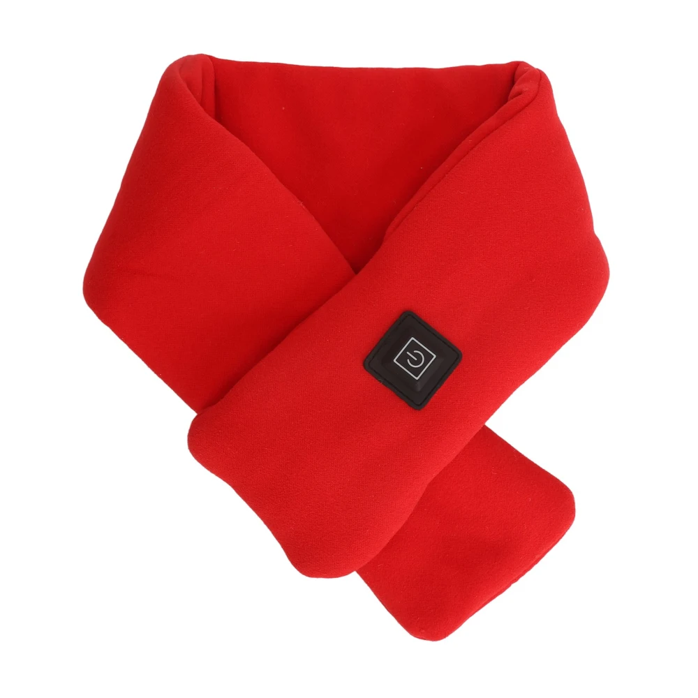 Heated Scarf Intelligent Cold Protection Warm Electric USB Heating Scarf Neck Warmer for Men Women Red