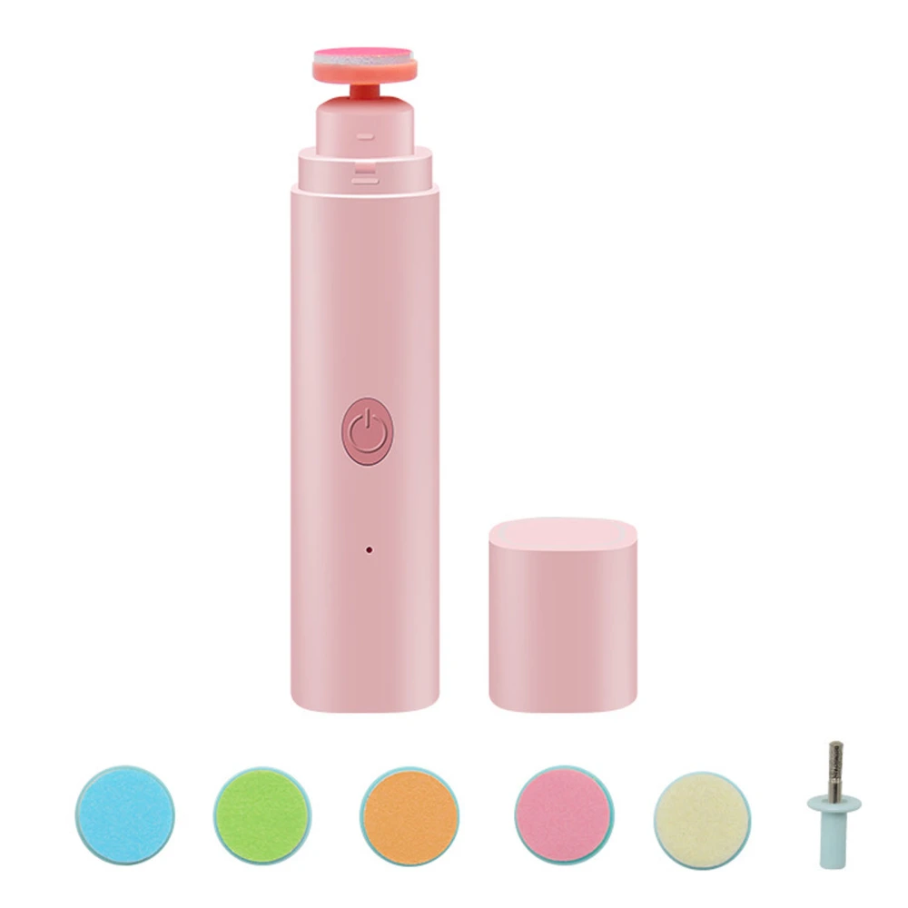 Electric Infant Nail Clipper Safe Simple Operation Portable Low Noise Durable Infant Nail Trimmer for Toddler Kids Pink