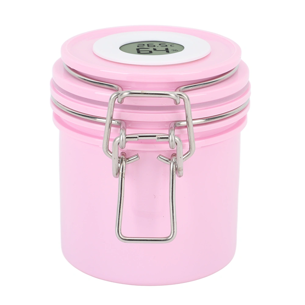 200ml Eyelash Glue Storage Tank with Screen Display Sealed Jar Activated Carbon Container for Lash Extension Grafting Eyelash Pink