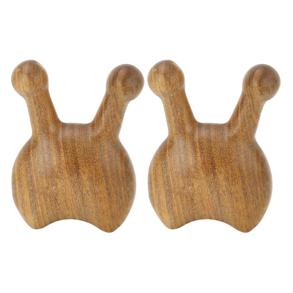 2pcs Nose Massage Tool Reduce Stress Calm Mood Sandalwood Nose Guasha Tool for Head Neck Hand S