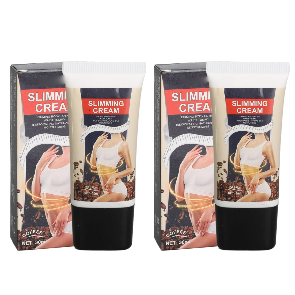 2pcs Body Slimming Cream Herbal Fat Burning Hip Lifting Firming Massage Body Shaping Losing Weight Cream 30ml