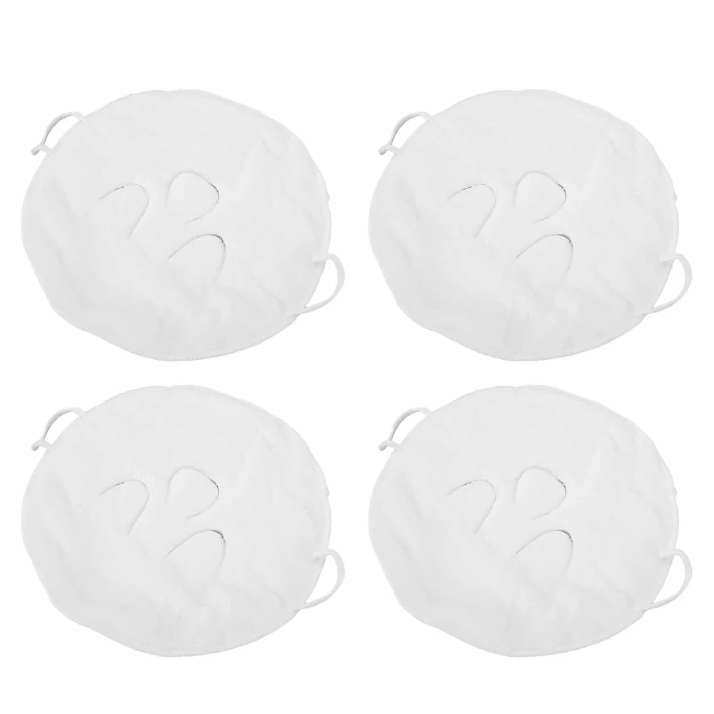 4Pcs Hot Compress Face Towel 3 Holes Strong Water Absorption Capacity Skin Friendly Soft Skin Care Steam Towel for Women Men