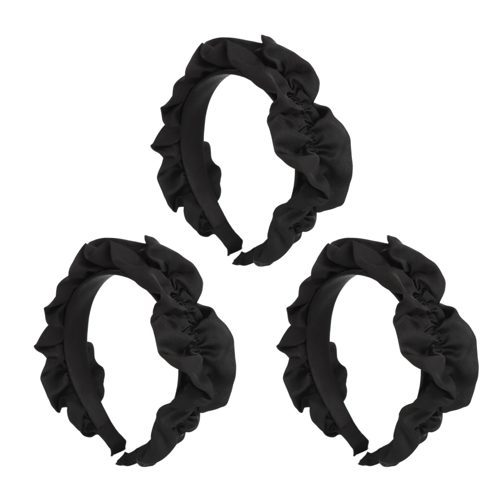 3Pcs Fold Headband Elastic Soft Stylish Elegant Head Bands Hairband for Women Girls Hair Styling Accessories