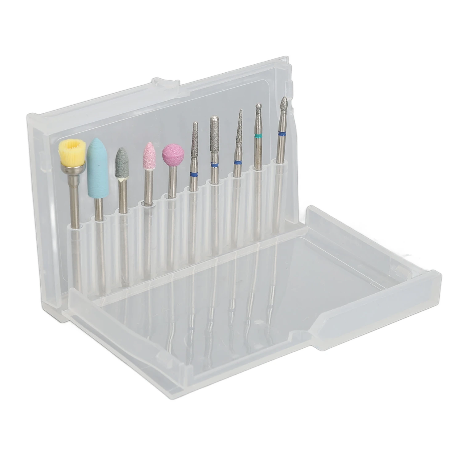 10pcs Nail Drill Bits Set Tungsten Steel Ceramics Professional Less Dust Cuticle Remover Bits