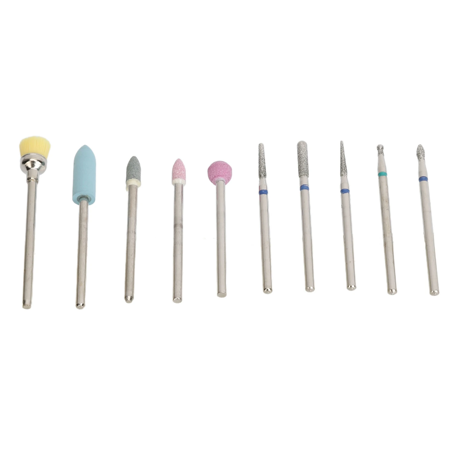 10pcs Nail Drill Bits Set Tungsten Steel Ceramics Professional Less Dust Cuticle Remover Bits
