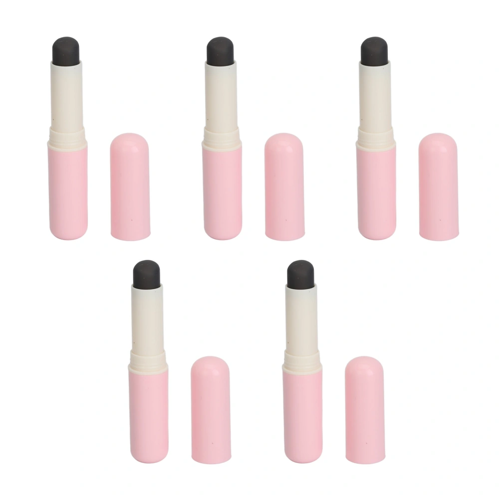 5PCS Silicone Lip Brush Set Professional Smudge Concealer Round Head Portable Cosmetic Makeup Lipstick Brush Set