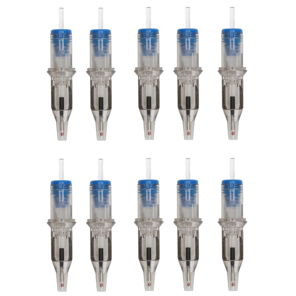 10pcs 2ml Tattoo Ballpoint Pen Cartridges Liner Shader 0.5mm Tip Ball Pen Cartridges for Practice Blue