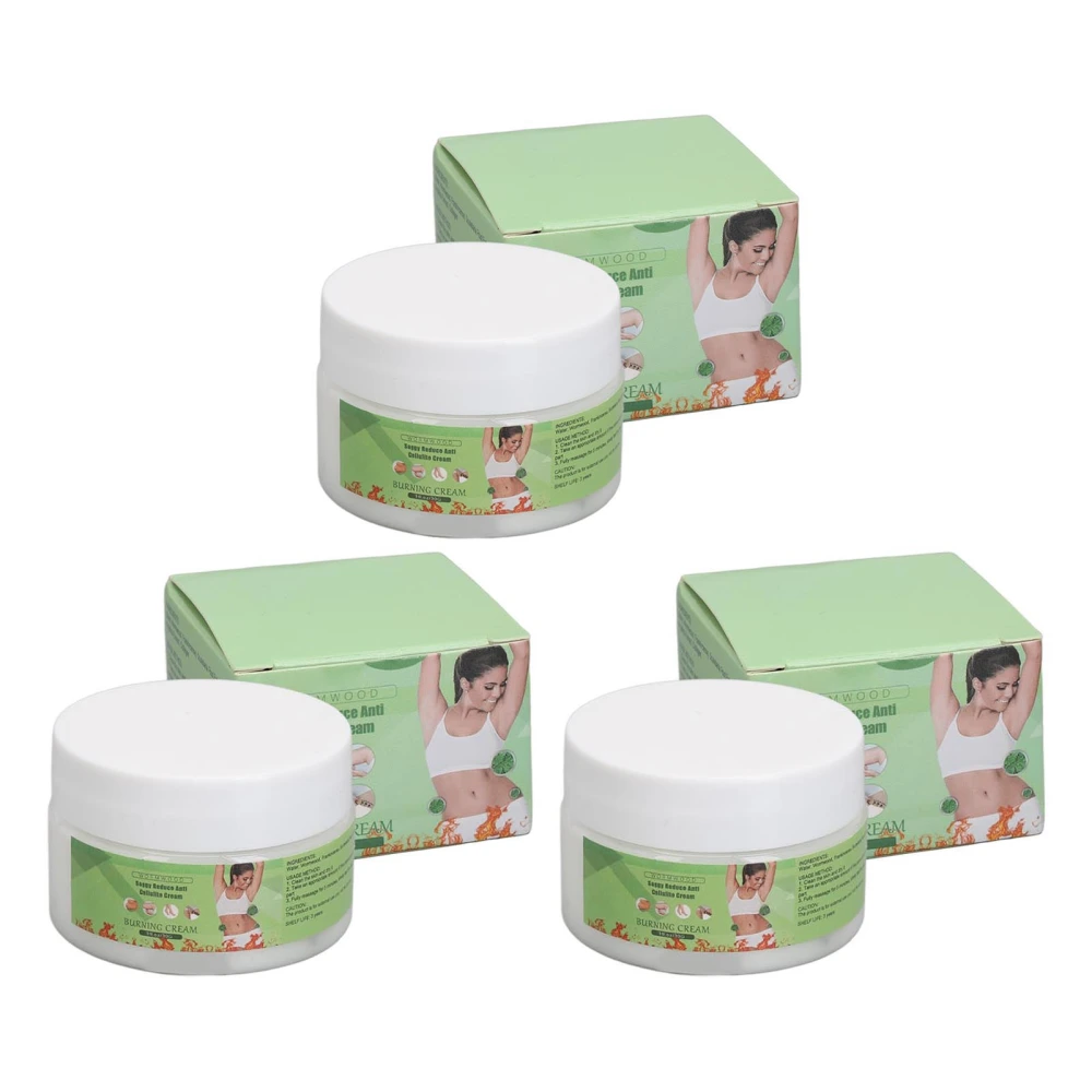 3PCS 30g Mugwort Slimming Massage Cream Anti Cellulite Fat Burning Massage Cream for Arms Legs