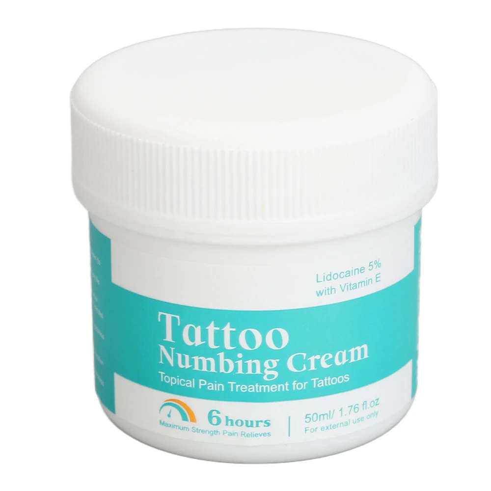 Tattoo Numbing Cream Painless Unscented Moisturizing Decrease Inflammation Swelling Tattoo Aftercare Ointment 50ml