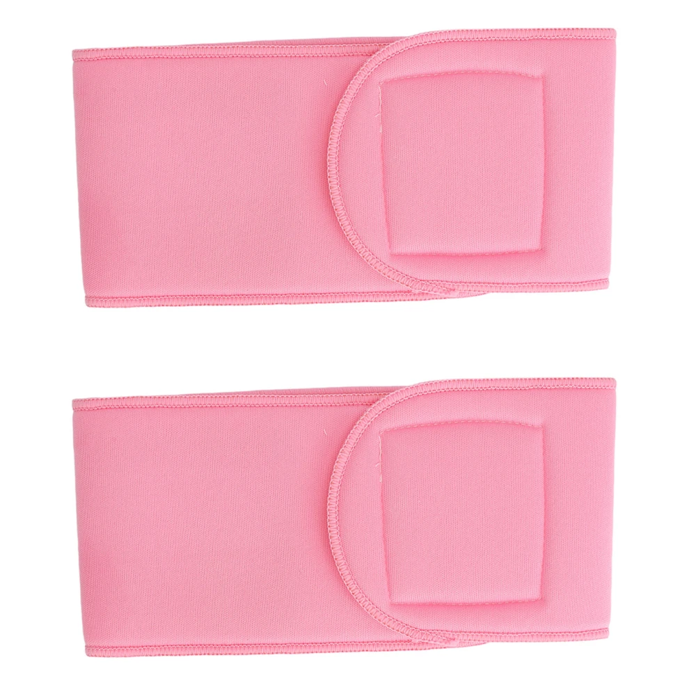 2 Pcs Reusable Gel Neck Patch Anti Wrinkle Cotton Gel Neck Wrap Washable Moisturizing Neckline Pad Pink