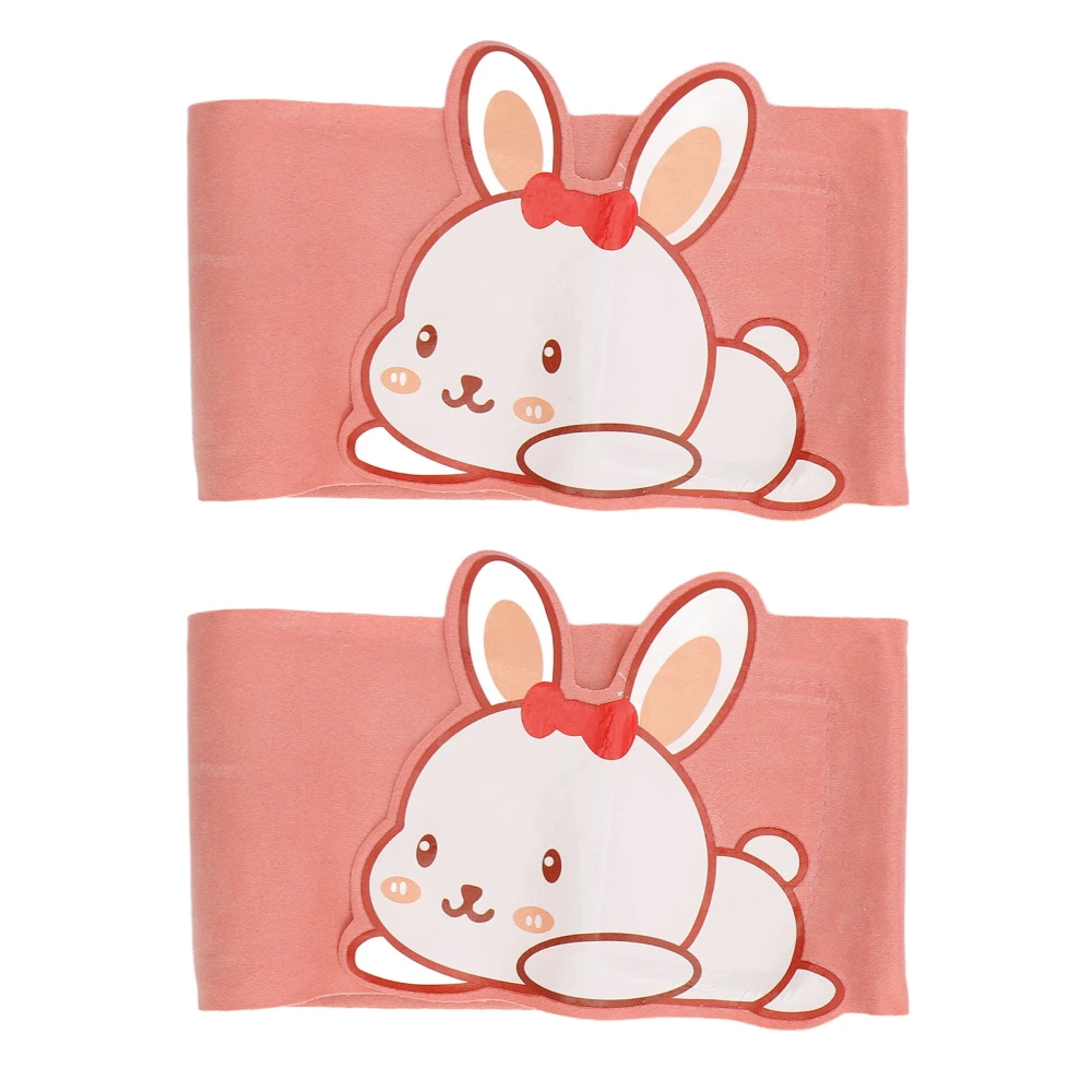 2Pcs Gel Neck Wrinkle Wrap Washable Reusable for Patches Pads Skin Care Products Rabbit Pattern Pink