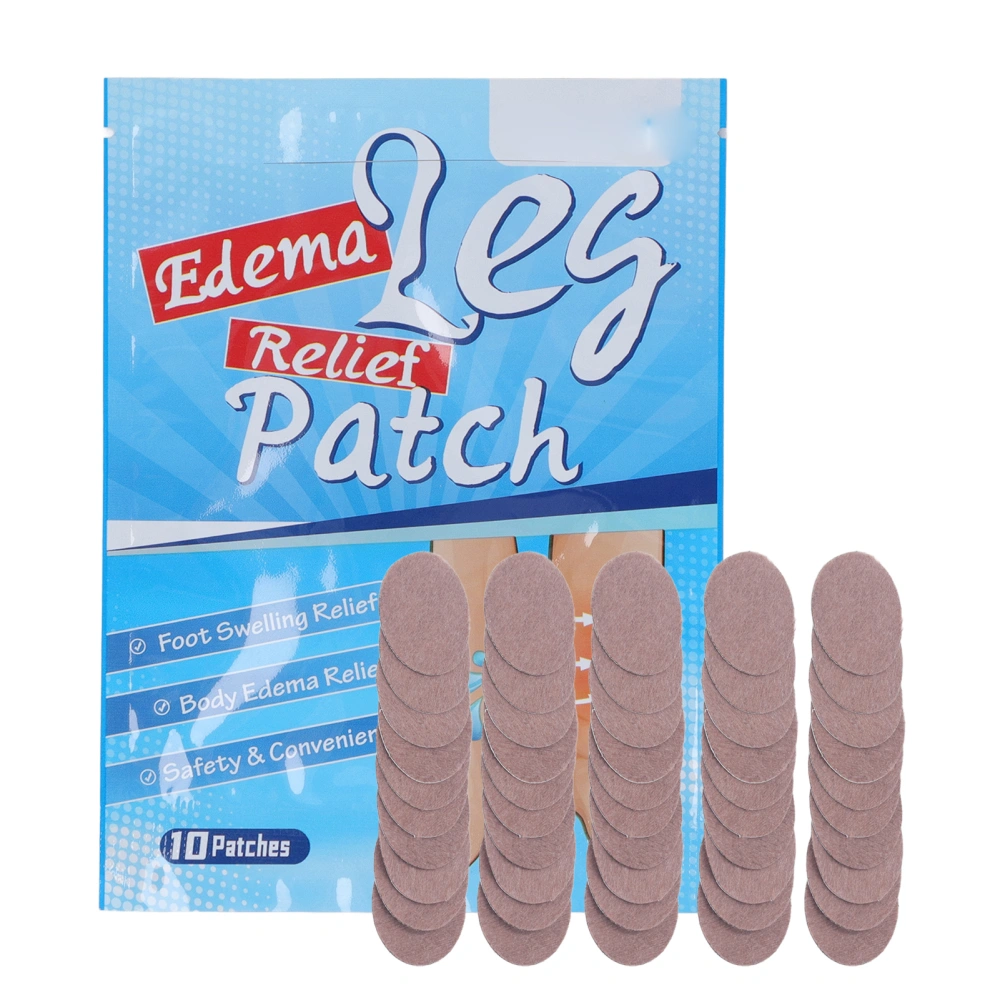 50pcs Leg Edema Relief Patch Safe Herbal Extract Foot Leg Swelling Relief Patch for Health Care