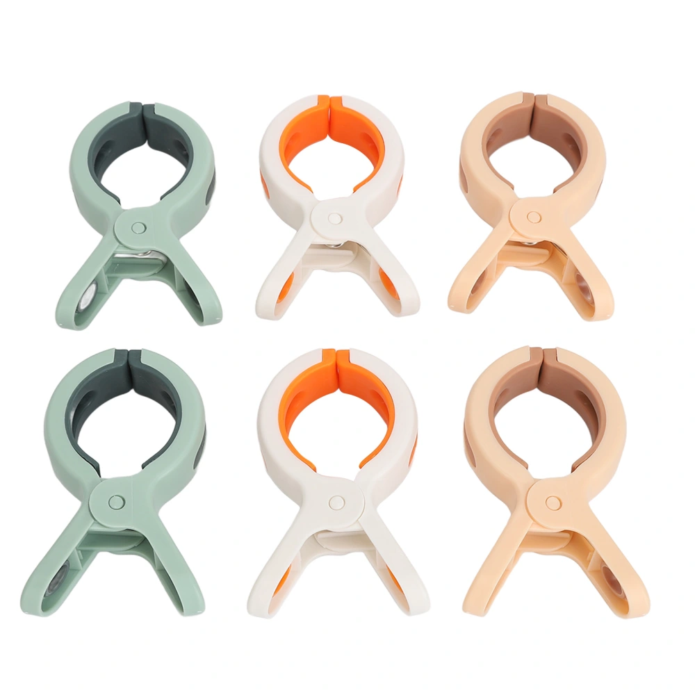 6PCS Beach Towel Clips Multifunctional Rustproof Windproof Quilt Drying Clip Beach Chair Towel Clips for Pool Accessories