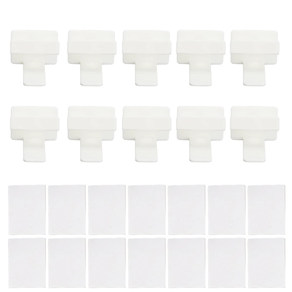 10pcs Adhesive Hat Hooks Strong Hold Plastic Baseball Hat Racks Bag Organizes for Beauty Salon Door Closet