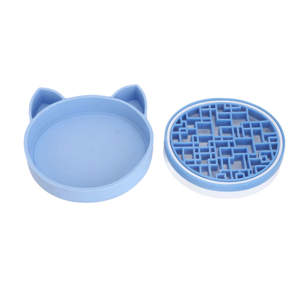 Makeup Brush Cleaner Multipurpose Cute Cat Head 2 in 1 Design Portable Flexible Silicone Makeup Brush Cleaning Mat Blue