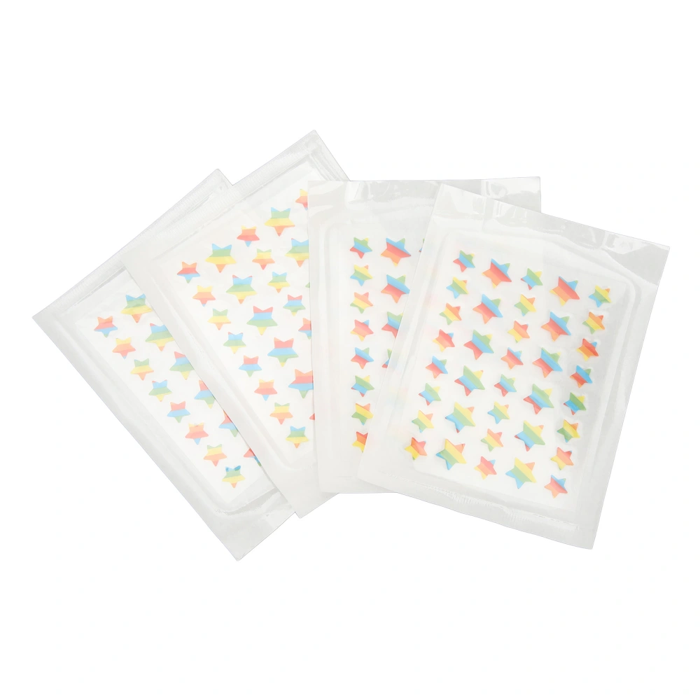 4 Sheets Hydrocolloid Pimple Patch Waterproof Cartoon Star Shape Portable Spots Pimple Patch