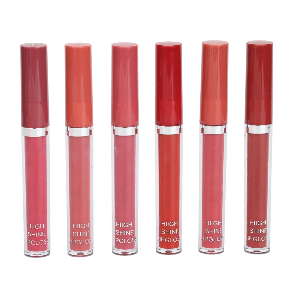 6 Pcs Matte Liquid Lipstick Long Lasting Matte Sticky Proof Lip Glaze Lip Gloss Lipstick for Mom Wife Girlfriend