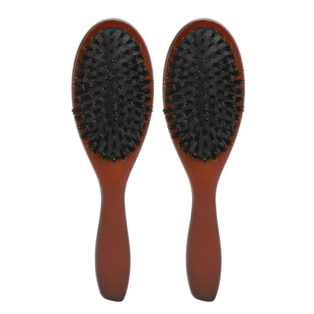 Bristle Hair Brush Long Handle Portable Scalp Massage Shower Brush for Home Travel 2pcs