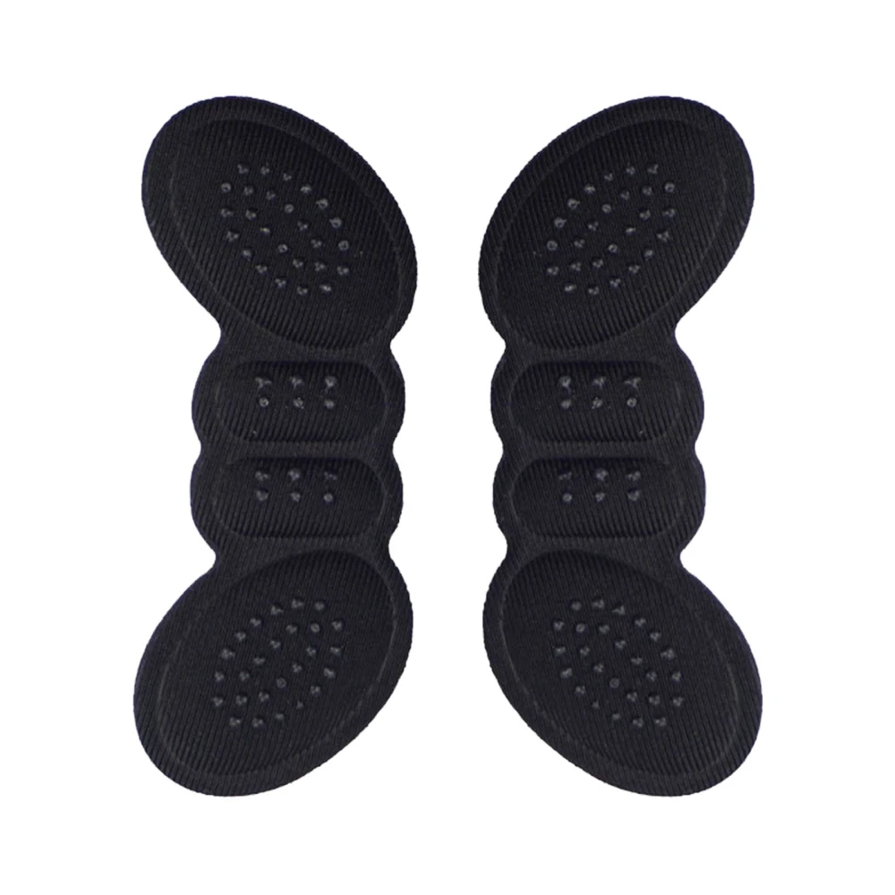 Heel Cushions Pad Heel Grip Liner Cushion Slipless Soft Thicken Foot Protector Pad One Pair Black 0.24in