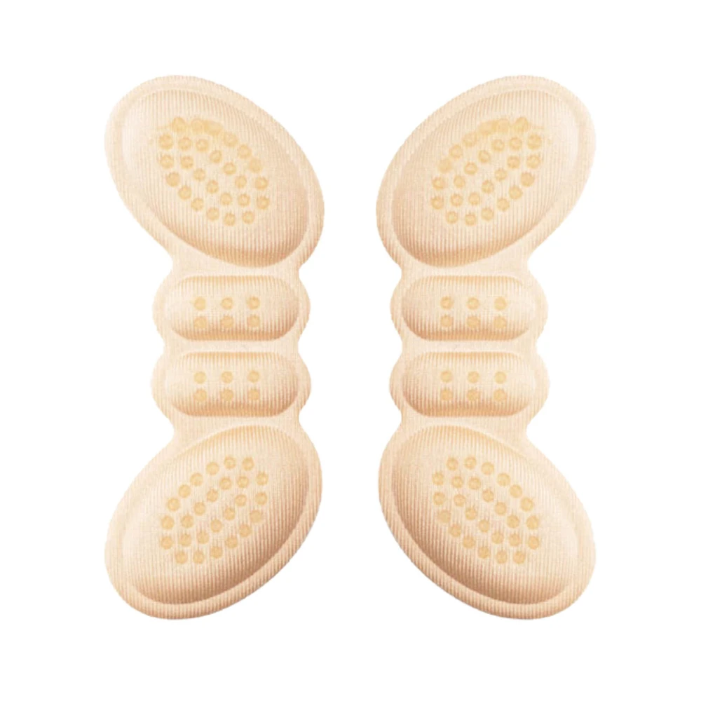 Heel Cushions Pad Heel Grip Liner Cushion Slipless Soft Thicken Foot Protector Pad One Pair Skin Color 0.24in