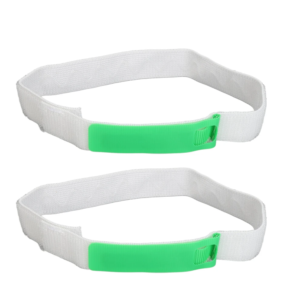 2PCS Catheter Leg Strap Urinary Drainage Tube Holder Support Strap Hook and Loop Catheter Stabilization Device Green