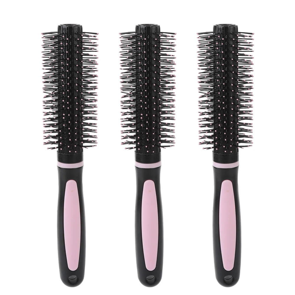 3pcs Round Hair Brush Slipless Curling Roll Comb Hair Styling Brush Home Use for Blow Drying Styling