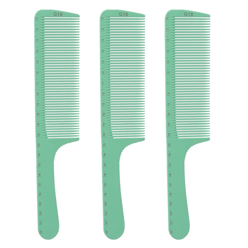 3pcs Hair Styling Comb Prevent Static Professional Hair Cutting Detangling Comb for Straight Long Hair