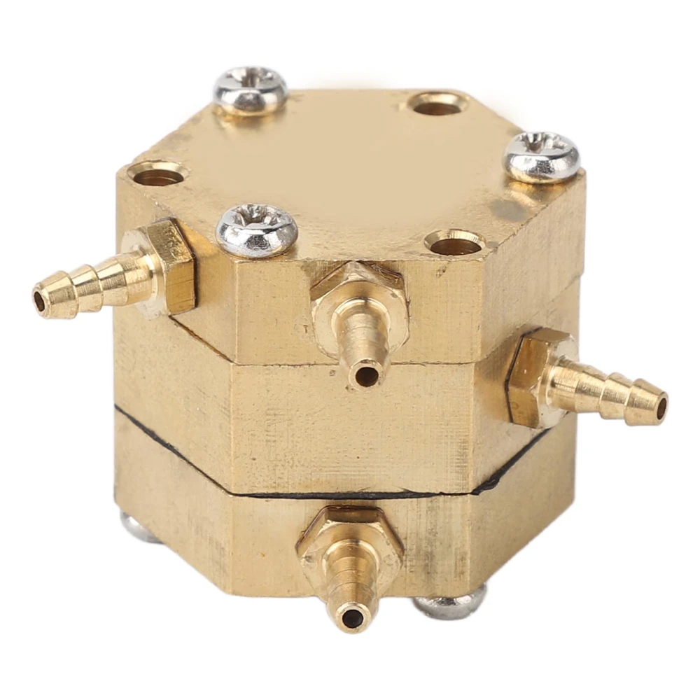 3mm Hexagonal Dental Water Pressure Regulator High Passability Copper Dental Water Valve for Dental Chairs