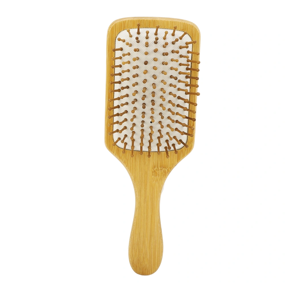 Bamboo Hair Brush Massaging Scalp Anti Static Detangling Hairbrush for Home Salon