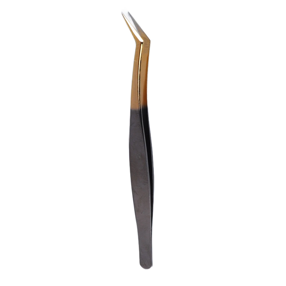 Curved Eyelash Extension Tweezers High Density Grafting Stainless Steel Curved Point Lash Tweezers