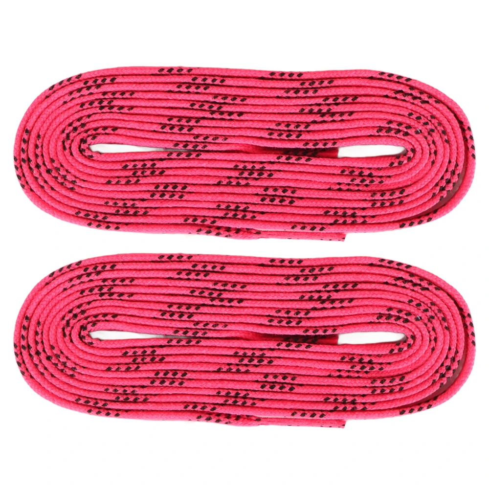 2 Pair Hockey Laces Waxed Tightly Woven Keep Laces Dry Roller Skates Waxed Lace for Regular Shoes Boots