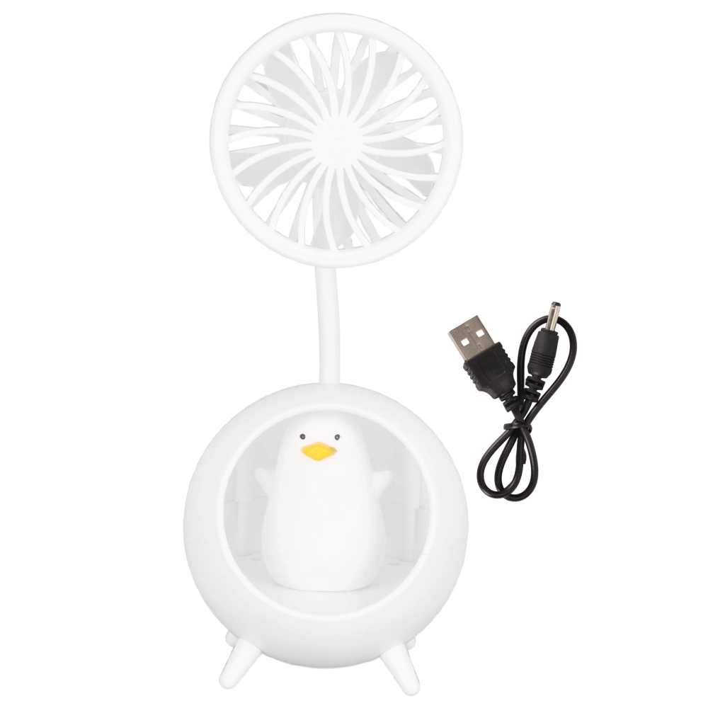 Desktop Fan 2 in 1 Multifunction Innovative Cute USB Desk Fan with Night Light for Home Bedroom Travel