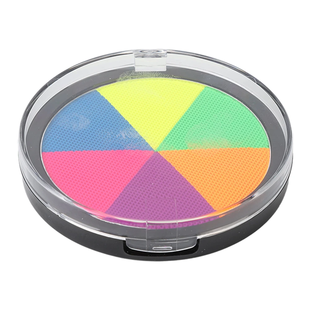 Face Body Paint Kids6 Colors Fluorescent Water Activated Makeup Palette for Halloween Cosplay