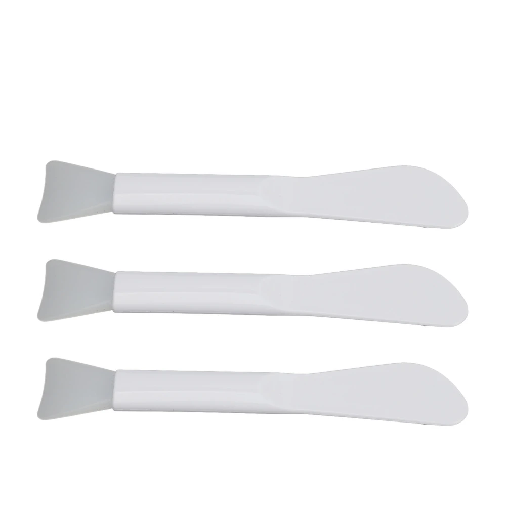 3pcs Double Head Mask Brush Soft Silicone Washable Ergonomic Design Face Mask Applicator for Beauticians Women