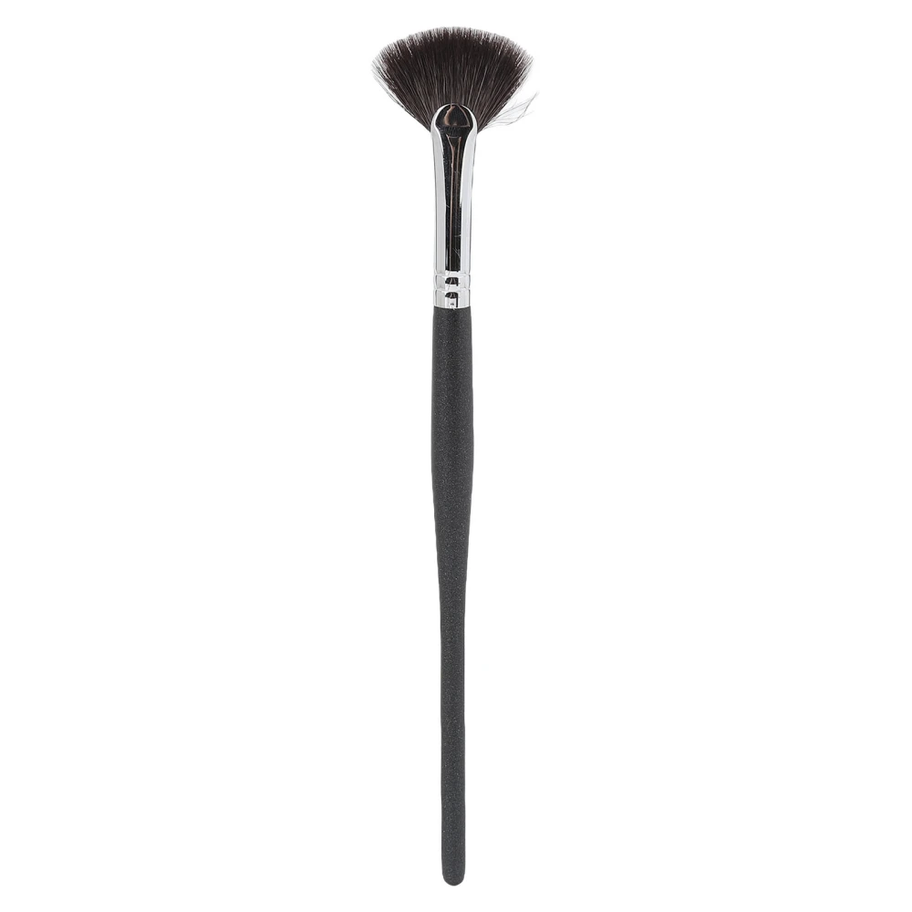 Fan Highlighter Brush Multipurpose Soft Bristles Fan Shaped Makeup Brush for Highlighter Blush Loose Powder