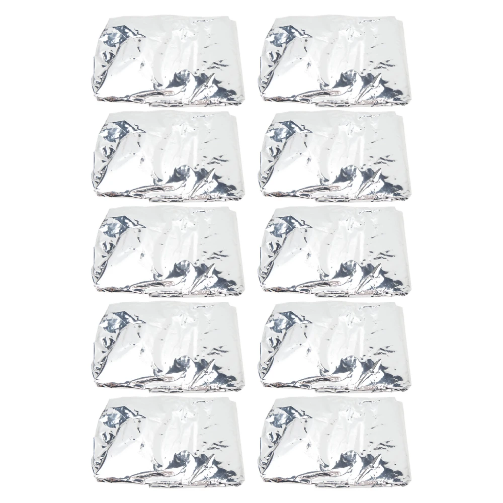 10PCS Aluminum Foil Hair Cap Deep Conditioning Hair Coloring Shower Caps for Home Salon Use