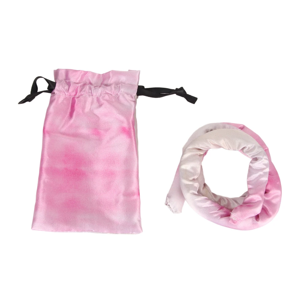 Spiral Lock Hair Tie Tie Dye Pink Men Women Bendable Dreadlocks Hair Tie Ponytail Holder Accessory