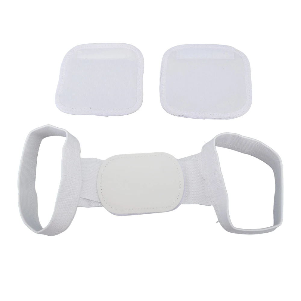 Posture Correction Belt Adjustable Breathable Compression Reduce Soreness Posture Corrector Band White