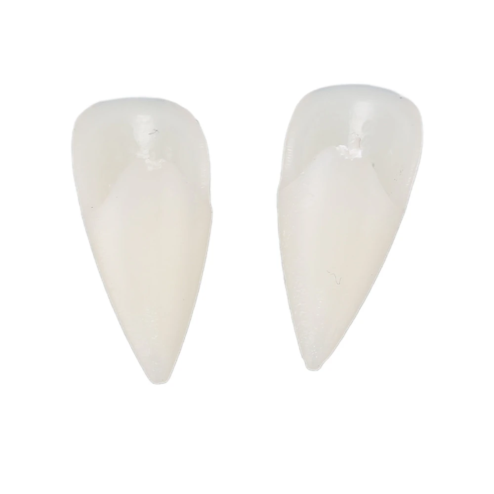 2PCS Halloween Fangs Dentures Custome Fake Teeth Gift Decoration for Cosplay Party 0.7in