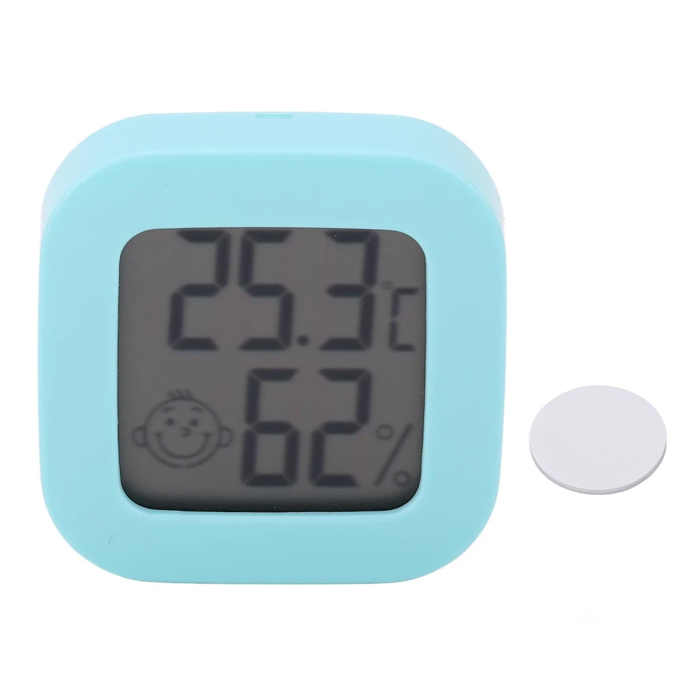 Mini Electronic Temperature Humidity Meter Indoor Thermometer Hygrometer with Double Sides Tape Green